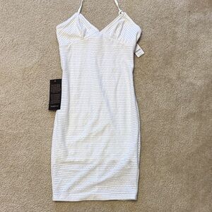 Bebe White halter Dress